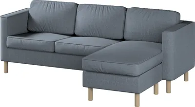 Produktbild von Dekoria Bezug für Pärup 3-Sitzer Sofa mit Recamiere, grau, 235x80x148