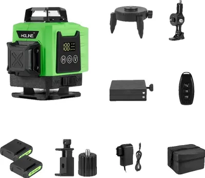 Immagine prodotto di Livella laser, 16 linee, funzione telecomando, set di 2 batterie