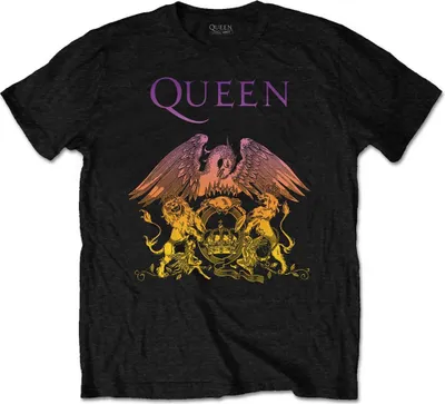 Produktbild von Queen Gradient Crest Black 2XL T-Shirt
