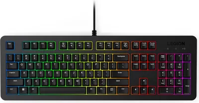 Produktbild von Lenovo Gaming-Tastatur | Legion K310 RGB | Tastatur | Verkabelt | US-Englisch | Schwarz | USB 2.0 | Membrane