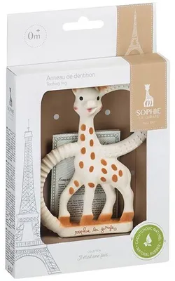 Image de Anneau de dentition Sophie la Girafe, Très Souple, Caoutchouc Naturel, Léger, Facile à Attraper