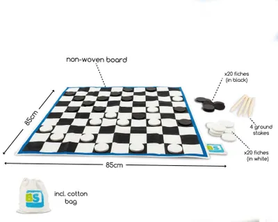Image de Bs Toys BS Toys Draughts Deluxe Checker set Desktop International