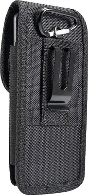 Produktbild von DFV mobile - für Sharp Aquos sense7 (2023) Gürteletui Vertikal Leder & Nylon, H1-7D-N-FC2pos-18