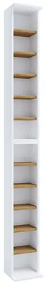 Productafbeelding van Bigol wandkast 204 CD, wandmontage wit, eik decor.