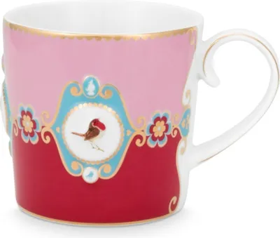 Image de PIP STUDIO Love Birds Medaillion Henkelbecher rot/pink 250ml