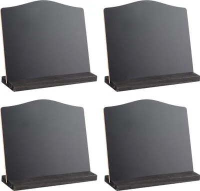 Image de 4Pcs Set Innovative DoubleSided Mini Blackboard Ornament for Home Hotel Bar Desktop Decoration (Décoration de bureau pour la maison, l'hôtel et le bar)