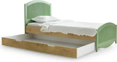 Produktbild von Bett Betten Naturholz Massiv Kinder Jugend Holzbett + Bettkasten Neu Lagerware