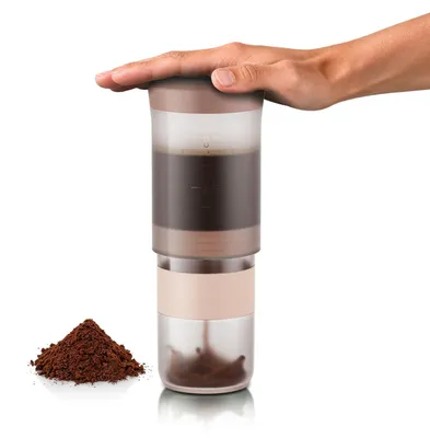 French Press-Kaffeebereiter, 240 ml, kleirose, Edelstahlfilter