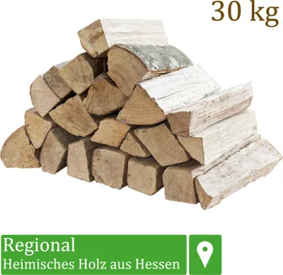 Produktbild von Palivové drevo Palivové drevo 30 kg Na kachle a krby Ohnivá misa Gril Bukové palivové drevo Bukové drevo Polená Drevo 33 cm Flameup