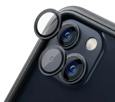 Produktbild von Rhinoshield, Kratzfeste Kamerafolie für Apple iPhone 13 / 13 Mini, Schwarz