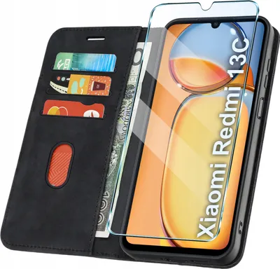 Obrázek produktu pro Pouzdro s klopou pro Xiaomi Redmi 13C 4G / 5G Poco C65 Uzavíratelné pouzdro SKLO