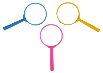 Immagine prodotto di set di 3 lenti d'ingrandimento Lente d'ingrandimento di circa 12,5 cm ciascuna (Ø circa 6 cm)