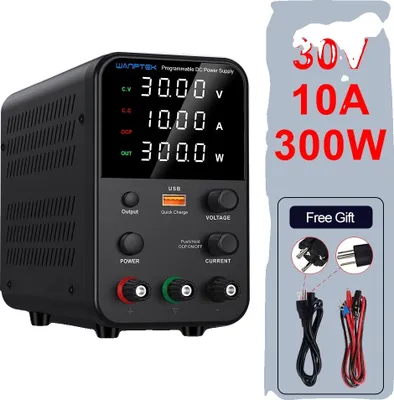 Image de Alimentation DC réglable, sortie 0~30V, courant 10A, WPS3010H
