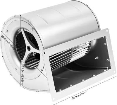 Immagine prodotto di Ventilatore centrifugo, alta efficienza, facile installazione, argento