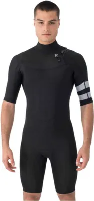 Produktbild von Hurley Advant 2/2 Mm Springsuit Shorty Mit Reißverschluss Hinten Schwarz M Schwarz M