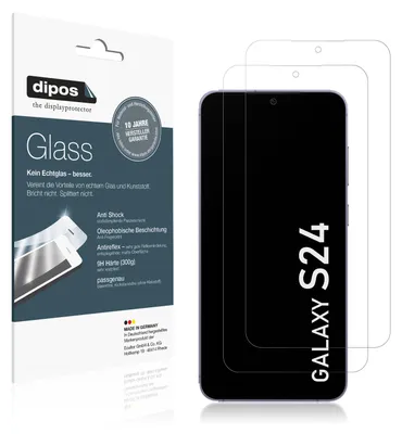 Obrázok produktu pre 2x ochranná fólia pre Samsung Galaxy S24 matná - proti nárazom 9H fólia dipos Glass plastové sklo