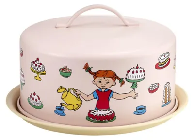 Produktbild von Muurla Gebäckplatte Mit Deckel Pippi Birthday
