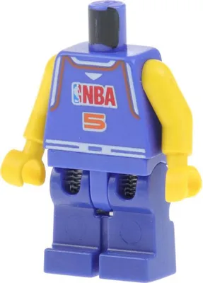 Produktbild von 1x Lego Torso Beine Minifigur NBA Spieler Nr.5 nba029 x494c01 973bpb180c01