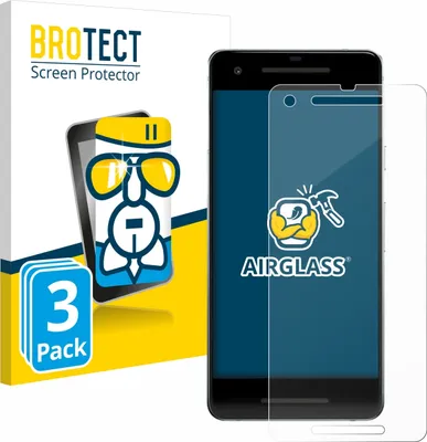 Produktbild von 3x BROTECT Schutzglas für Google Pixel 2 Schutzfolie Panzer Folie Glas Display Schutz klar
