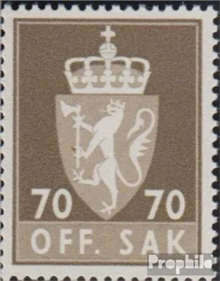 Produktbild von Briefmarken Norwegen 1969 Mi D79x gestempelt Dienstmarken