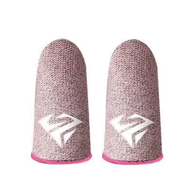 Produktbild von Gaming-Finger-Ärmeln Anti-Schlupf-schweißsicher ultra-dünner Touchscreme-Handschuhe Fingertip-Abdeckung für Handyspiele-Rosa