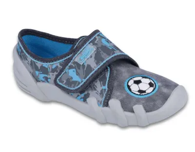 Obrázek produktu pro Bačkůrky papučky přezůvky Befado Skate 273X259 šedomodré fotbal 25