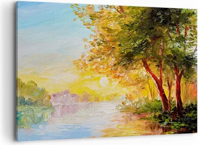 Produktbild von Bild auf Leinwand - Leinwandbild - natur natur - 100x70cm - Wand Bild - Wanddeko - Wandbilder - Leinwanddruck - Bilder - Kunstdruck - Wanddekoration - Leinwand bilder - Wandkunst - AA100x70-3445
