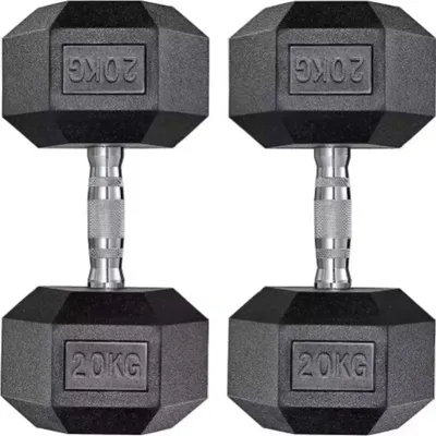 Obrázek produktu pro Sada pouzder - Činky - Pro silový trénink a domácí fitness - Kompaktní ocelové činky 20 kg - Sada 2 kusů