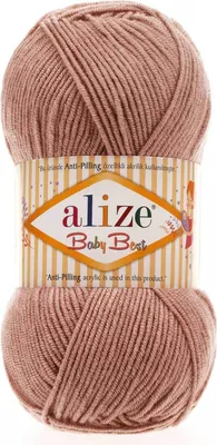 Produktbild von 100g Strickgarn ALIZE Baby Best uni Babywolle Wolle Antipilling, freie Farbwahl