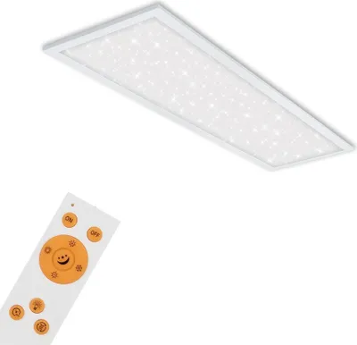 Produktbild von LED Panel Dimmbar Sternenhimmel Ultraflach CCT 24W weiß Metall Briloner