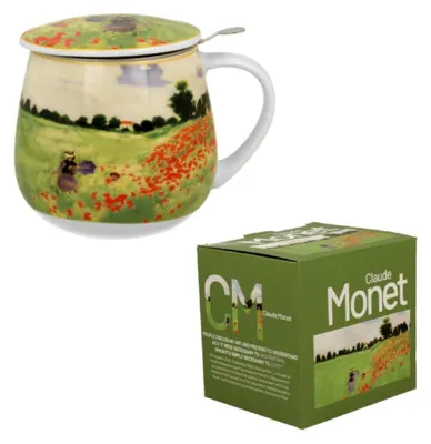 Zdjęcie produktu dla Kubek Duo barrel z zaparzaczem 430ml Kubek Monet kolorowy