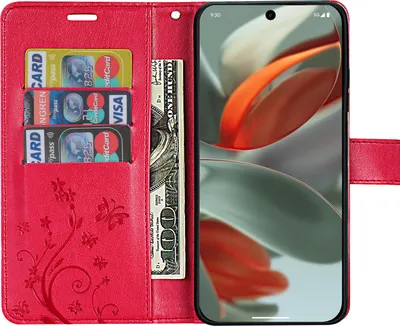 Produktbild von Hülle für Google Pixel 9 / 9 Pro Handy Tasche Handyhülle Schutzhülle Klapphülle Rot