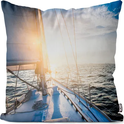 Produktbild von VOID Yacht Segeln Reisen Meer Kissenbezug Kissenhülle Sofakissen Kissen Deko Outdoor-Kissen Dekokissen