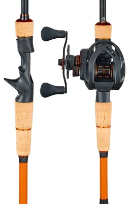 Produktbild von VEVOR Angelrute und Angelrolle (Baitcasting) im Set, 2,13 m Rute aus Kohlefaser