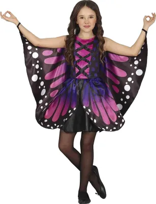 Produktbild von Fiestas Guirca - Schmetterling-Kostüm für Mädchen Set FG287 (116) (Violett/Flieder)