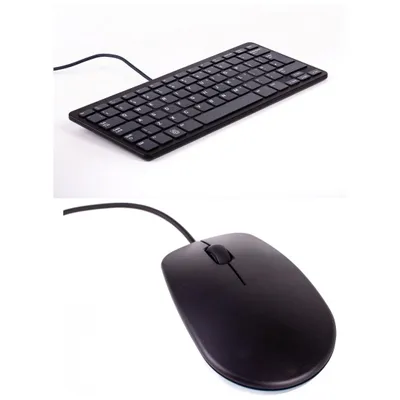 Produktbild von offizielle Raspberry Pi Maus + Tastatur, DE-Layout, inkl. 3 Port USB Hub, schwarz/grau