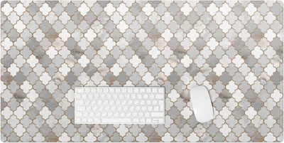 Produktbild von Arabeskenmosaik – Schreibtischunterlage – Rutschfeste Tischunterlage – Schreibtischmatte für Büro & Zuhause – Schreibunterlage – Mauspad – Tischmatte – 100 x 50 cm