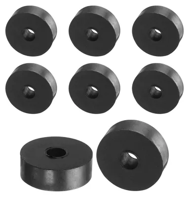 Produktbild von 8 Gummiringe, 30 mm Außendurchmesser, 8 mm Innendurchmesser, 10 mm Dicke, schwarz