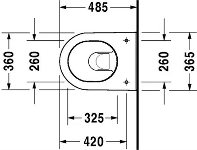 Obrázok produktu pre Duravit Duravit Wand-WC DARLING NEW COMPACT ti 360x485mm we WG