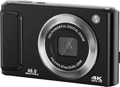 Obrázok produktu pre INF 4K HD digitálny fotoaparát s prednou a zadnou kamerou a stabilizáciou čierna