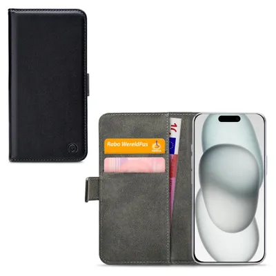 Produktbild von Mobilize PolyurethanLeather Book Case Black Apple iPhone 13/14/15