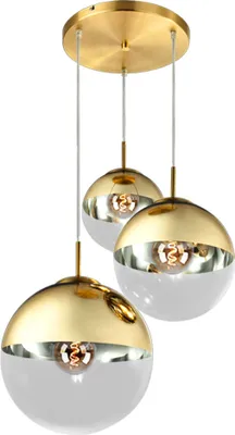 Produktbild von Hängeleuchte, 3 Kugeln, Glas, H 120cm
