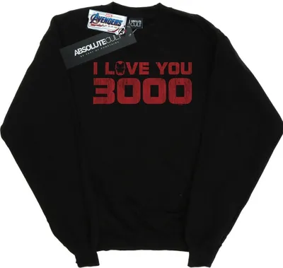Produktbild von Marvel - "Avengers Endgame I Love You 3000" Sweatshirt für Herren BI6790 (4XL) (Schwarz)