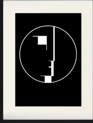 Produktbild von Oskar Schlemmer Gerahmtes Bild Mit Edlem Passepartout | Wand-Bilder | Im Bilderrahmen - Staatliches Bauhaus, Logo, 1922 (80 x 60 cm)