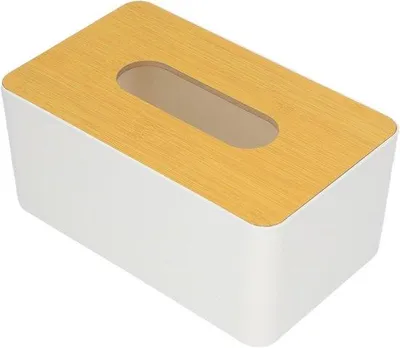 Obrázek produktu pro Bambusový/stolní organizér - Držák na ubrousky - Moderní design - Ekologický - Dřevo - Stolní držák