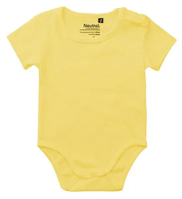 Imagen del producto de Body para bebé, manga corta, modelo LT5899 (talla 74), color amarillo ocre