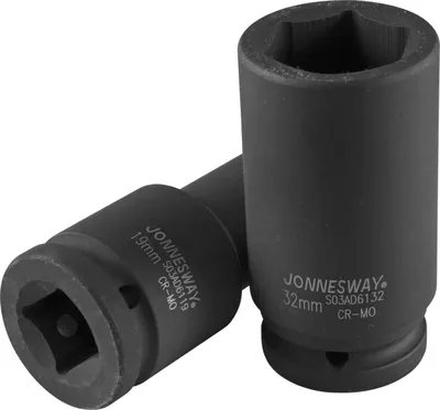Produktbild von Jonnesway Langer Schlagsteckschlüssel 6-Kant 3/4" 33Mm Cr-Mo