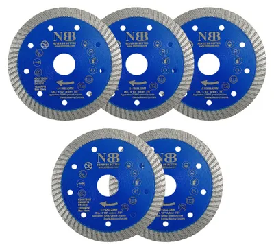 Image de Solidchoice - Lame de scie diamantée à segments turbo de 10 mm, pour porcelaine et granit