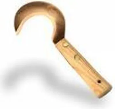 Produktbild von "OJ" Kräutersichel MIROSLAV | 26 cm Kupfersichel mit Holzgriff