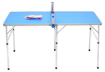Image de Table de ping-pong pliable - 152 x 76 x 76 cm - en MDF et aluminium